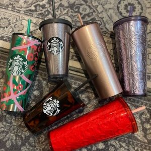 Selling lot of 6 Starbucks cold tumblers